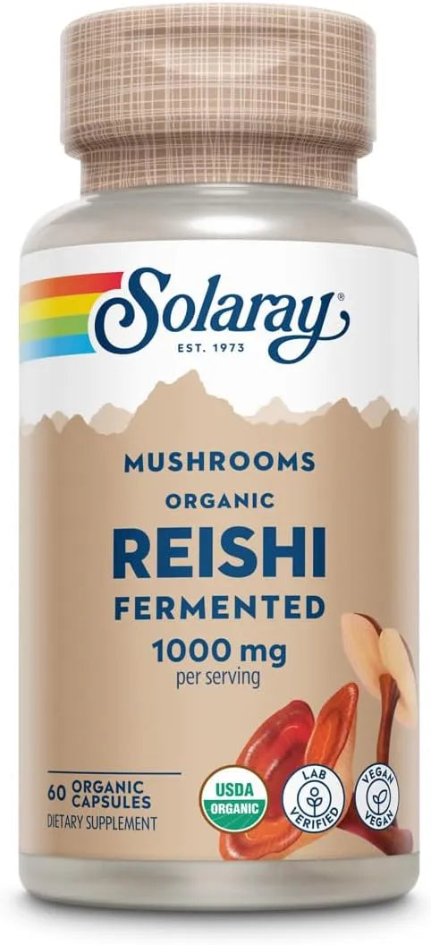 SOLARAY - SOLARAY Fermented Reishi Mushroom 500Mg. 60 Capsulas - The Red Vitamin MX - Suplementos Alimenticios - {{ shop.shopifyCountryName }}