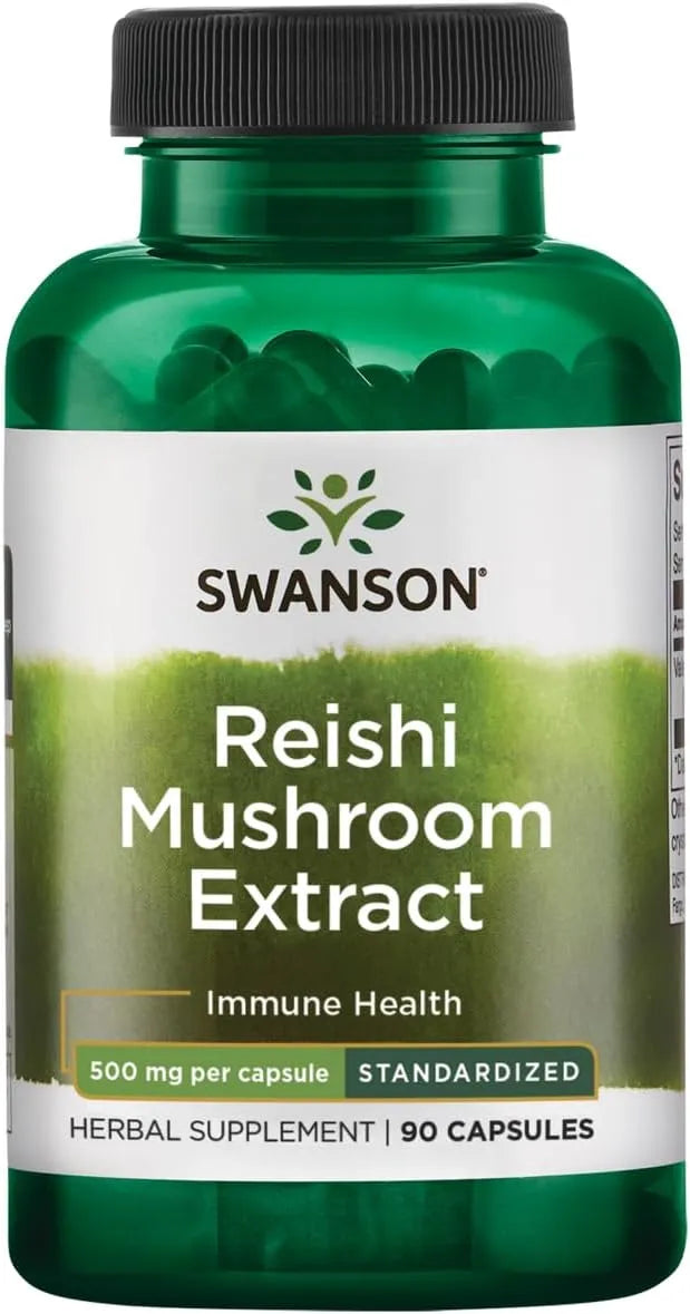 SWANSON - Swanson Reishi Mushroom Extract 500Mg. 90 Capsulas - The Red Vitamin MX - Suplementos Alimenticios - {{ shop.shopifyCountryName }}