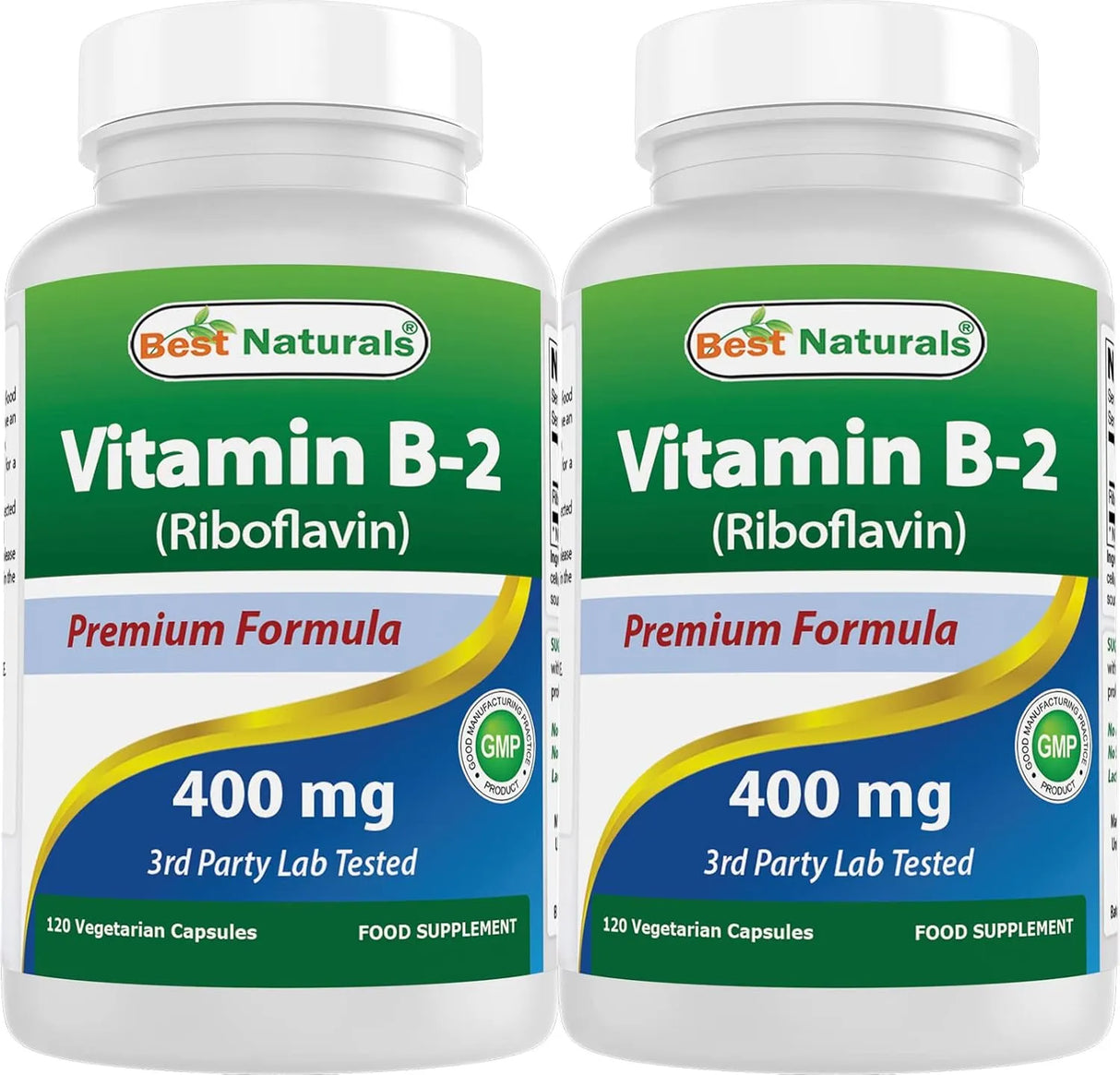 BEST NATURALS - Best Naturals Vitamin B2 400Mg. 120 Capsulas 2 Pack - The Red Vitamin MX - Suplementos Alimenticios - {{ shop.shopifyCountryName }}