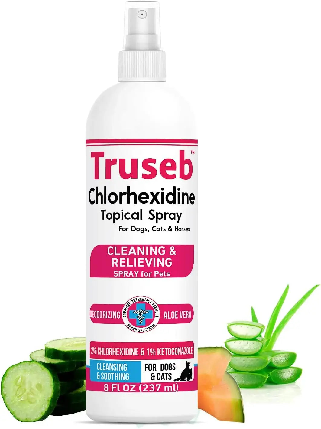 TRUSEB - Truseb Topical Ketoconazole and Chlorhexidine Spray for Dogs 8 Fl.Oz. - The Red Vitamin MX - Remedios Para La Picazón De Perros - {{ shop.shopifyCountryName }}