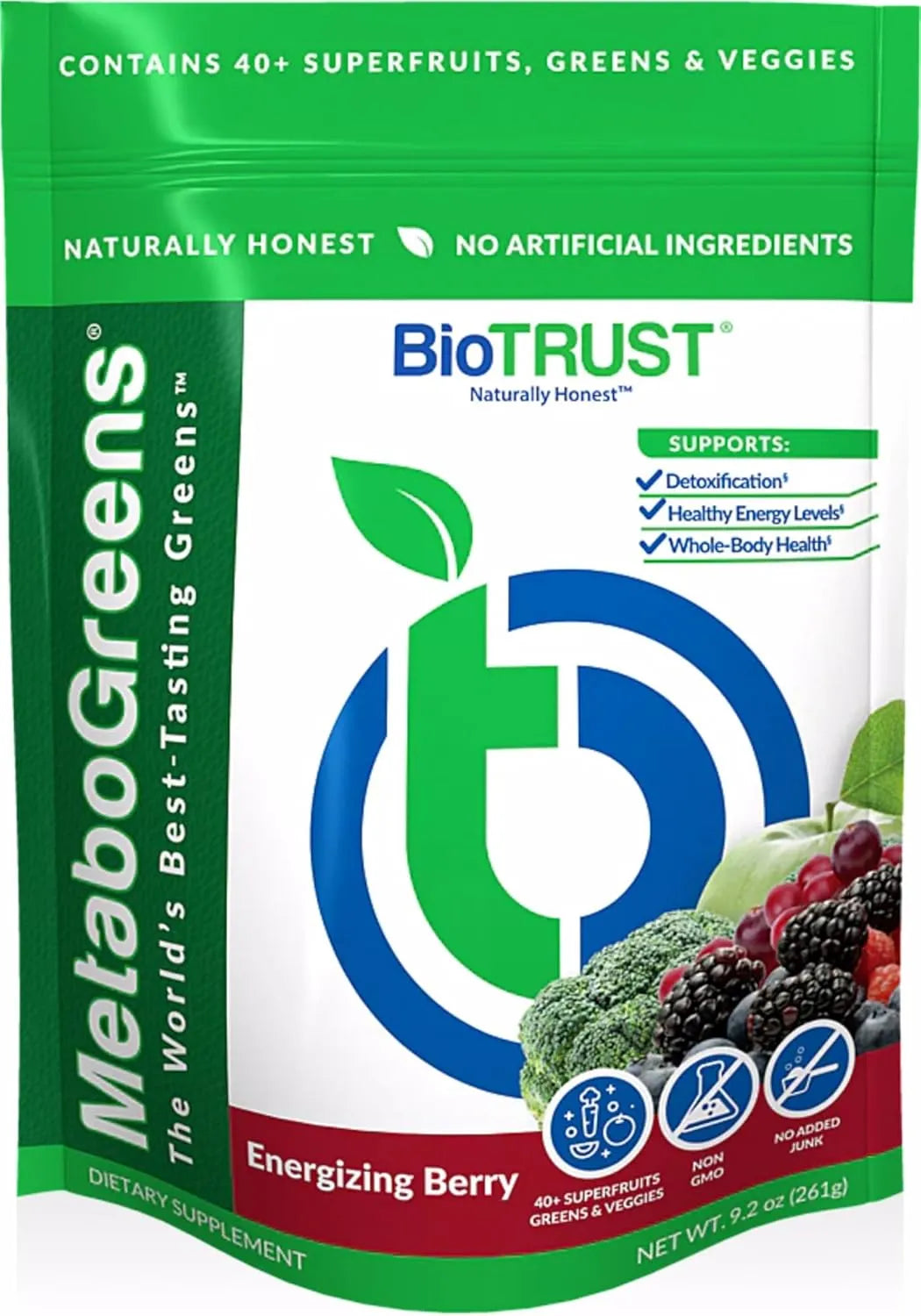 BIOTRUST - BioTrust Metabo Greens Superfood Powder 30 Servicios Energizing Berry 261Gr. - The Red Vitamin MX - Suplementos Alimenticios - {{ shop.shopifyCountryName }}