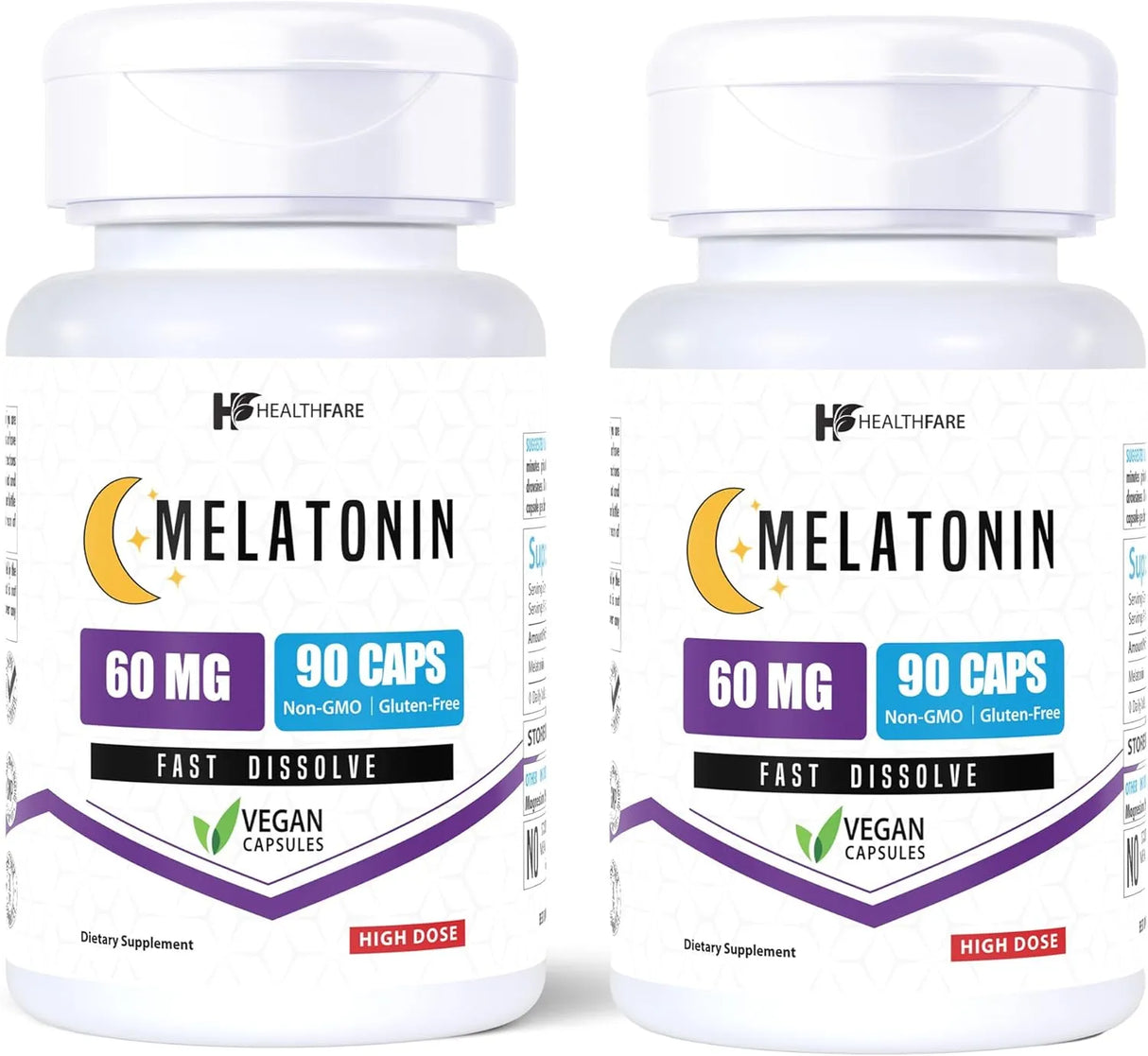 HEALTHFARE - Healthfare Melatonin 60Mg. 90 Tabletas 2 Pack - The Red Vitamin MX - Suplementos Alimenticios - {{ shop.shopifyCountryName }}