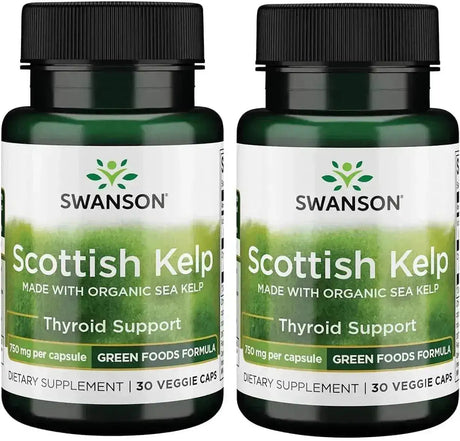 SWANSON - Swanson Organic Scottish Kelp 750Mg. 30 Capsulas 2 Pack - The Red Vitamin MX - Suplementos Alimenticios - {{ shop.shopifyCountryName }}