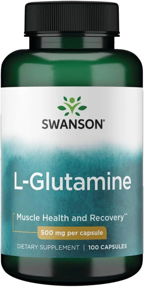 SWANSON - Swanson L-Glutamine 500Mg. 100 Capsulas - The Red Vitamin MX - Suplementos Alimenticios - {{ shop.shopifyCountryName }}
