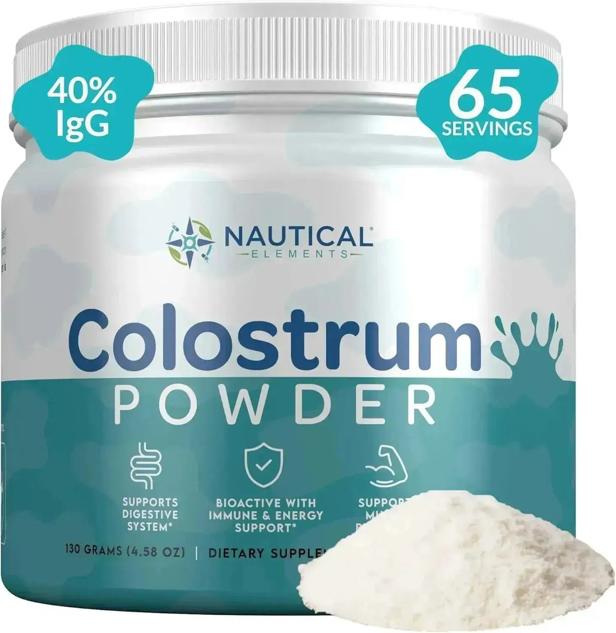 NAUTICAL ELEMENTS - Nautical Elements Pure Colostrum Powder 130Gr. - The Red Vitamin MX - Suplementos Alimenticios - {{ shop.shopifyCountryName }}