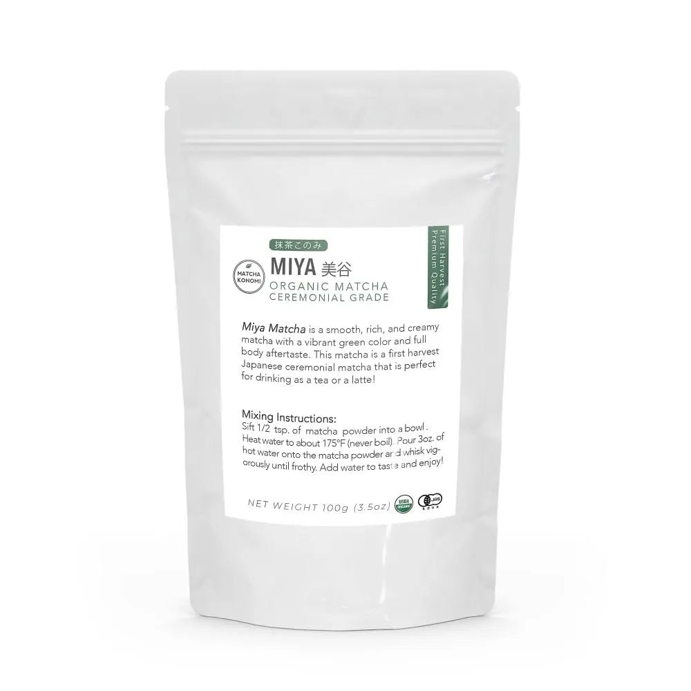 MIYA - Miya Organic Premium Ceremonial Japanese Matcha Green Tea Powder 100Gr. - The Red Vitamin MX - Suplementos Alimenticios - {{ shop.shopifyCountryName }}