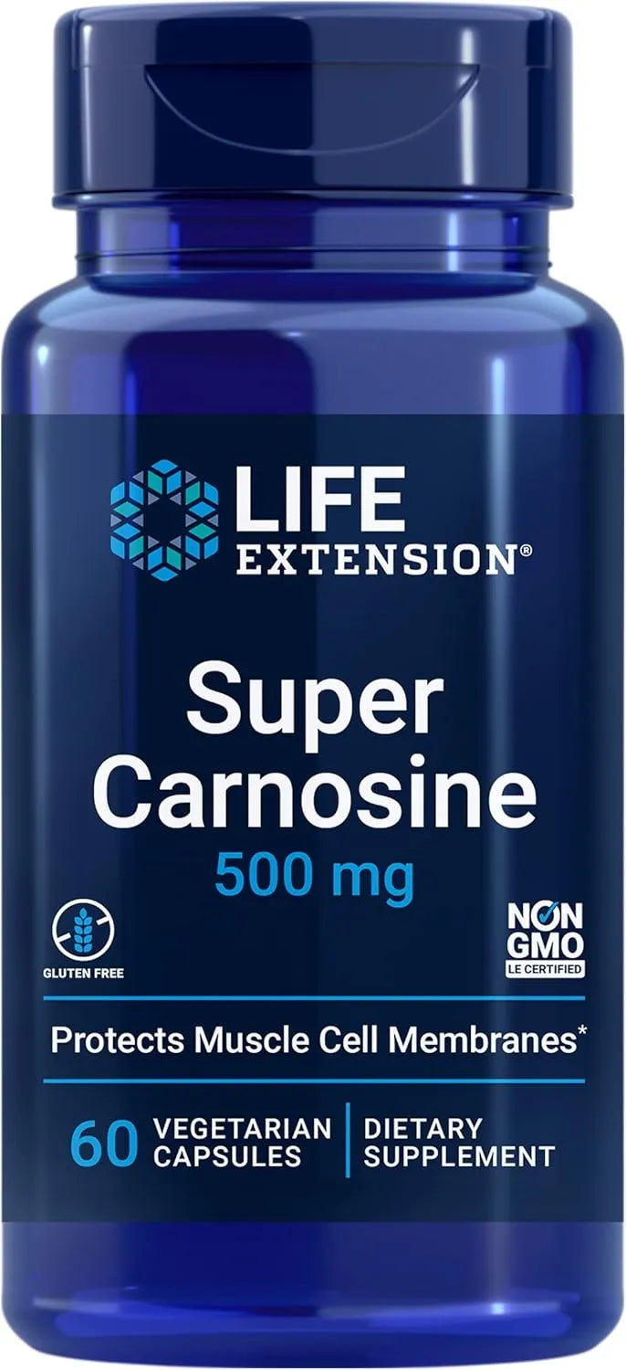 LIFE EXTENSION - Life Extension Super Carnosine 500Mg. 60 Capsulas - The Red Vitamin MX - Suplementos Alimenticios - {{ shop.shopifyCountryName }}