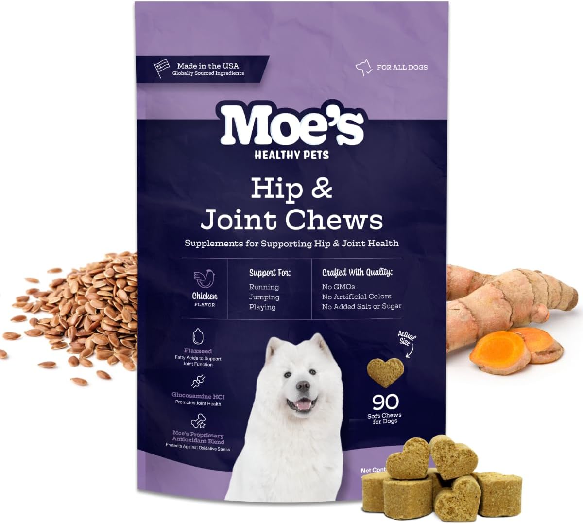 Moe’s Dog Joint Supplement 90 Masticables