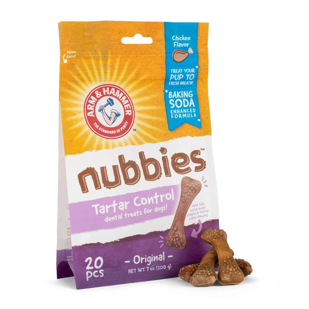 ARM & HAMMER - Arm & Hammer For Pets Nubbies Dental Treats Chicken Flavor 20 Piezas - The Red Vitamin MX - Cuidado Dental Para Perros - {{ shop.shopifyCountryName }}