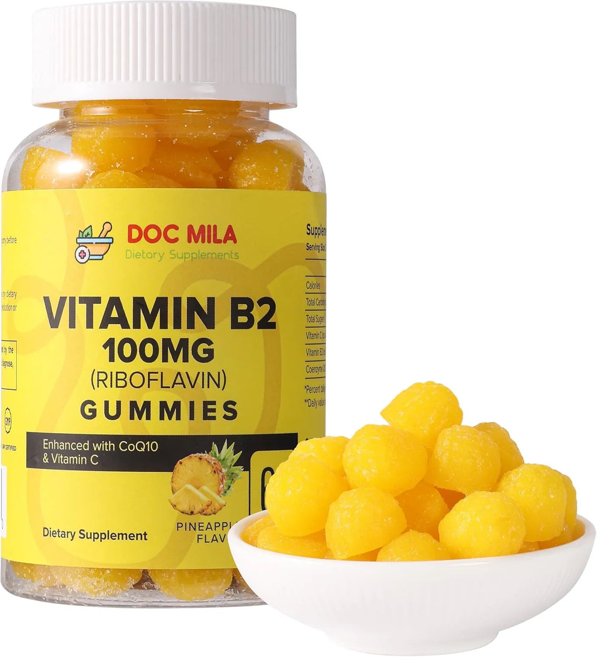 DOC MILA - Doc Mila Vitamin B2 100Mg. Gummies 60 Gomitas - The Red Vitamin MX - Suplementos Alimenticios - {{ shop.shopifyCountryName }}