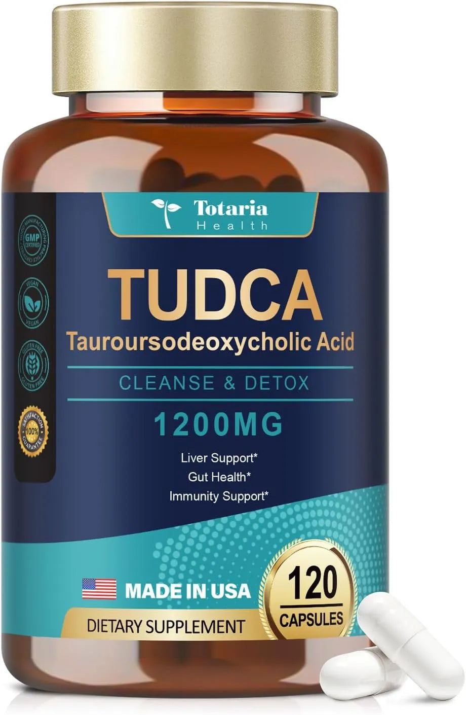TOTARIA - Totaria TUDCA 1200Mg. 120 Capsulas - The Red Vitamin MX - Suplementos Alimenticios - {{ shop.shopifyCountryName }}