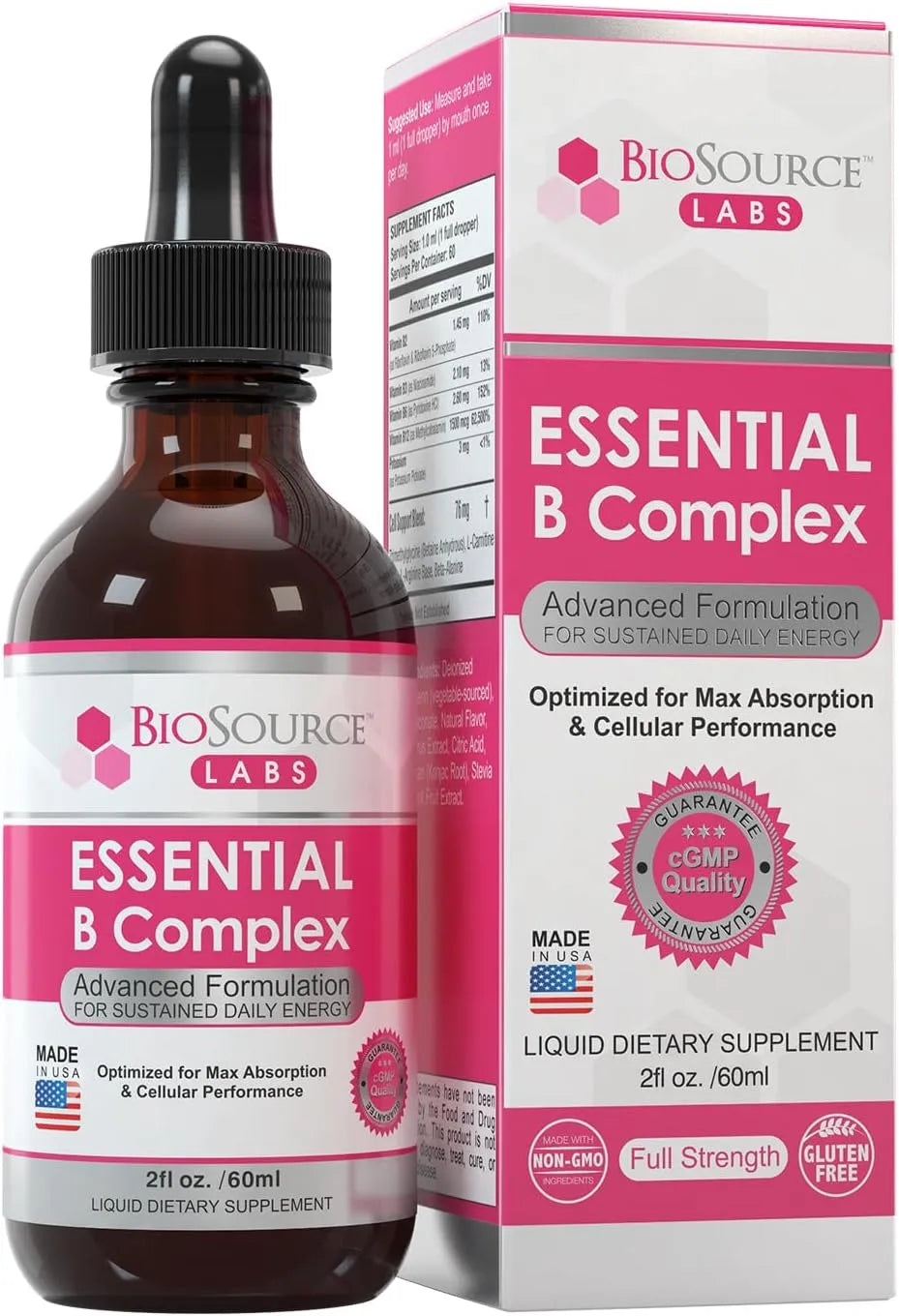 BIOSOURCE LABS - BioSource Labs Essential B Complex 2 Fl.Oz. - The Red Vitamin MX - Suplementos Alimenticios - {{ shop.shopifyCountryName }}