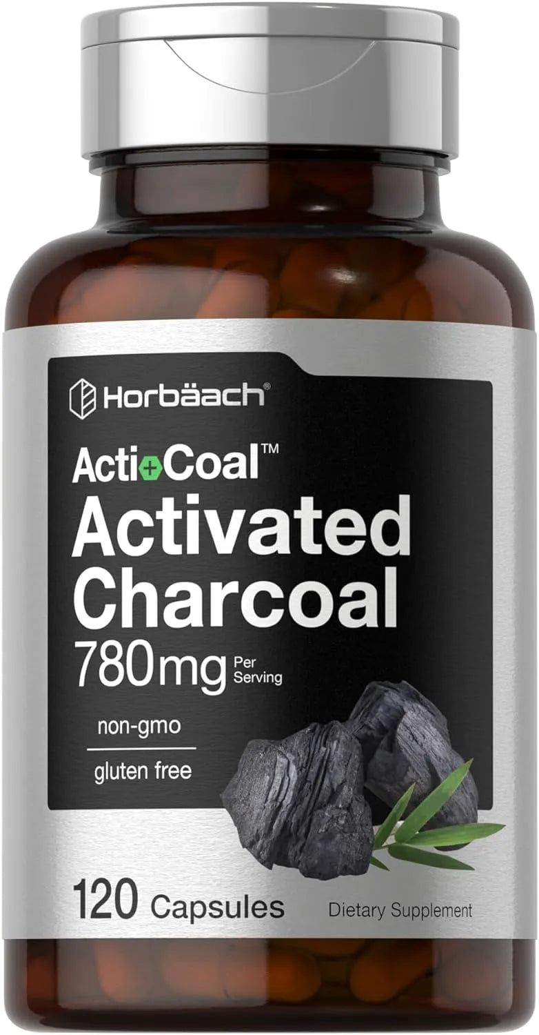 HORBAACH - Horbaach Charcoal 780Mg. 120 Capsulas - The Red Vitamin MX - Suplementos Alimenticios - {{ shop.shopifyCountryName }}