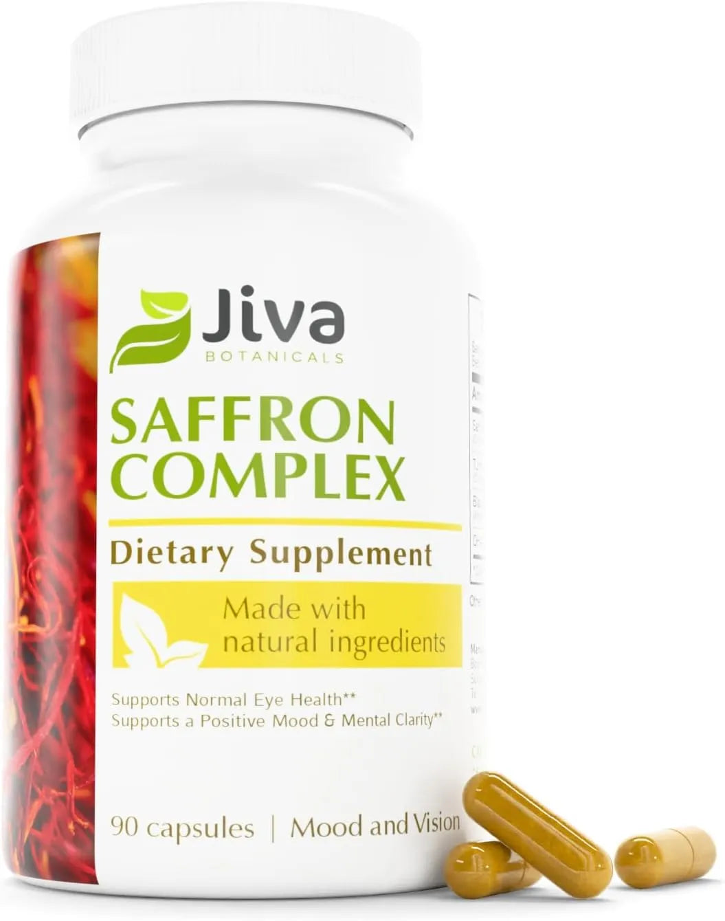 JIVA BOTANICALS - Jiva Saffron Complex 88.5Mg. 90 Capsulas - The Red Vitamin MX - Suplementos Alimenticios - {{ shop.shopifyCountryName }}