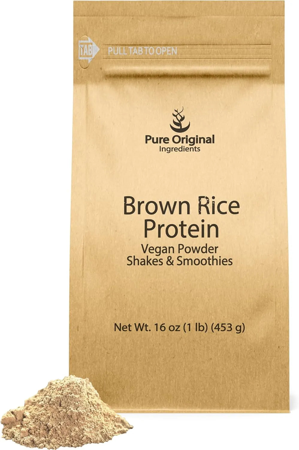 PURE ORIGINAL INGREDIENTS - Pure Original Ingredients Brown Rice Vegan Protein Powder 453Gr. - The Red Vitamin MX - Suplementos Alimenticios - {{ shop.shopifyCountryName }}