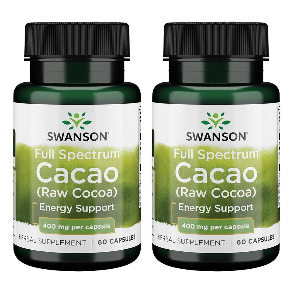 SWANSON - Swanson Full Spectrum Cacao 400Mg. 60 Capsulas 2 Pack - The Red Vitamin MX - Suplementos Alimenticios - {{ shop.shopifyCountryName }}