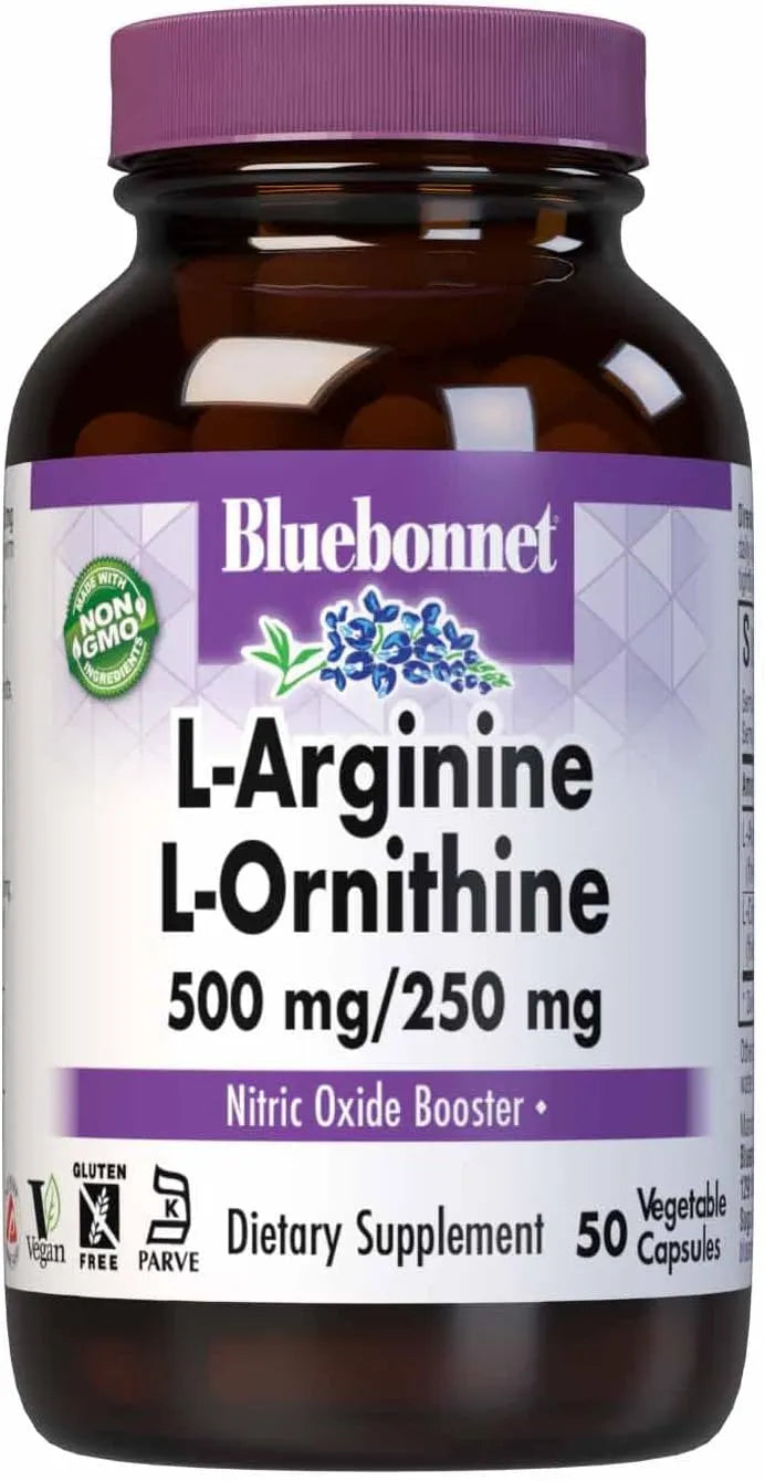 BLUEBONNET NUTRITION - Bluebonnet Nutrition L-Arginine 500Mg. L-Orinithine 250Mg. 50 Capsulas - The Red Vitamin MX - Suplementos Alimenticios - {{ shop.shopifyCountryName }}