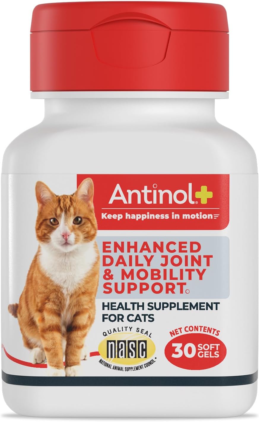 Antinol Plus Mobility Hip and Joint Supplement for Cats 30 Capsulas Blandas