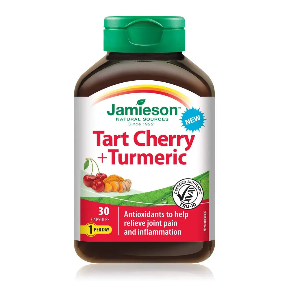 JAMIESON - Jamieson Tart Cherry & Turmeric 30 Capsulas - The Red Vitamin MX - Suplementos Alimenticios - {{ shop.shopifyCountryName }}