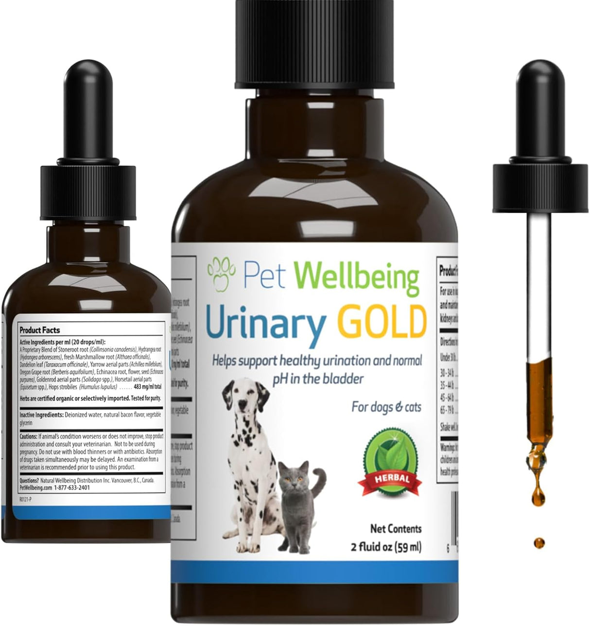Pet Wellbeing Urinary Gold for Cats 2 Fl.Oz.