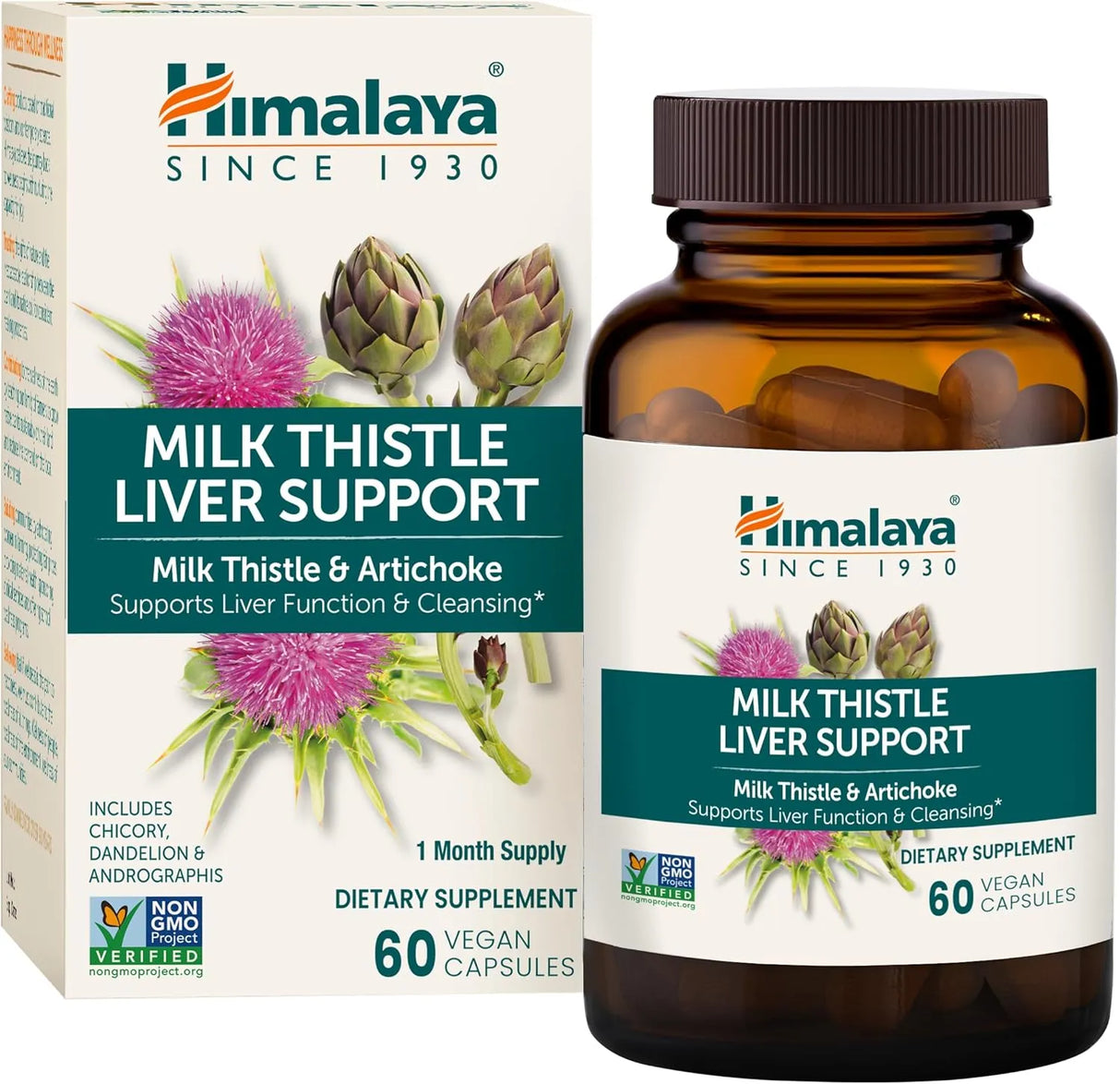 HIMALAYA - Himalaya Milk Thistle Liver Support 350Mg. 60 Capsulas - The Red Vitamin MX - Suplementos Alimenticios - {{ shop.shopifyCountryName }}
