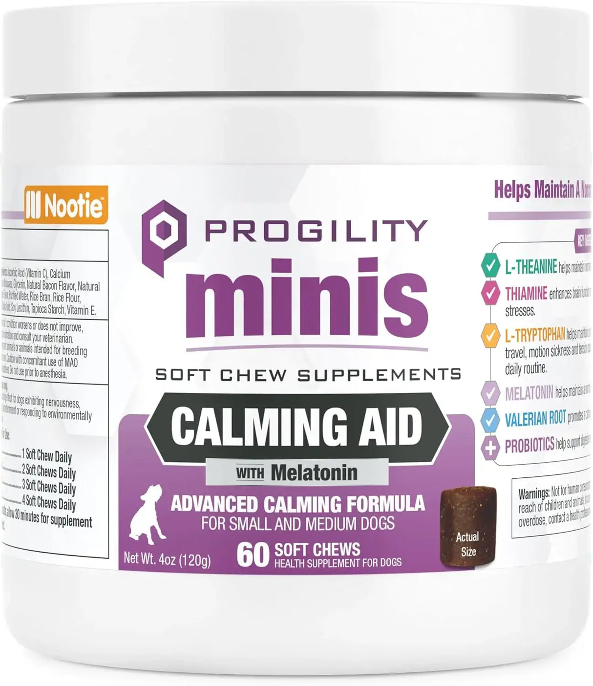 NOOTIE - Nootie Progility Mini Calming Aid Chews for Dogs 60 Masticables - The Red Vitamin MX - Relajantes Para Perros - {{ shop.shopifyCountryName }}