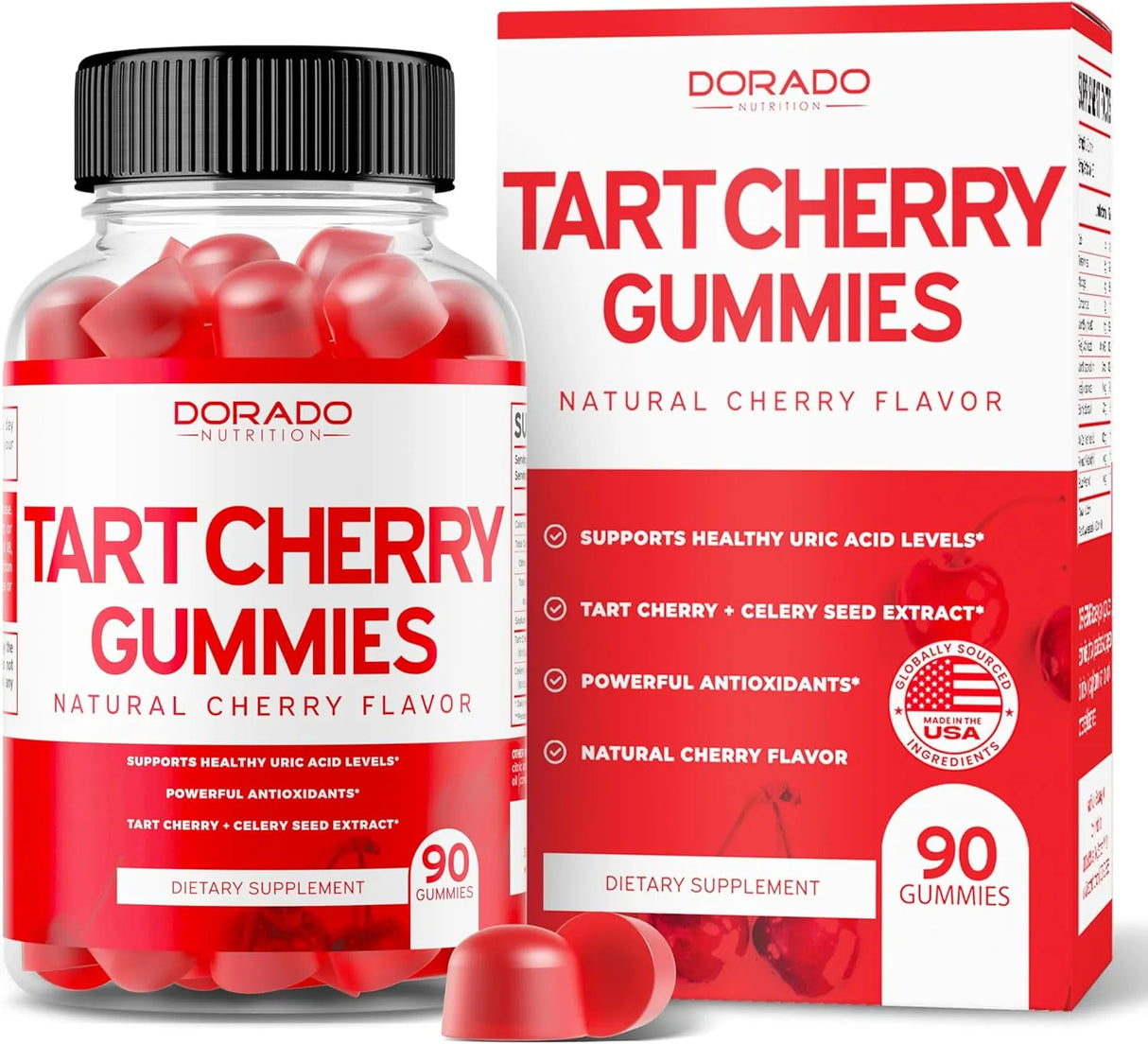 DORADO NUTRITION - DORADO NUTRITION Tart Cherry Gummies 90 Gomitas - The Red Vitamin MX - Suplementos Alimenticios - {{ shop.shopifyCountryName }}