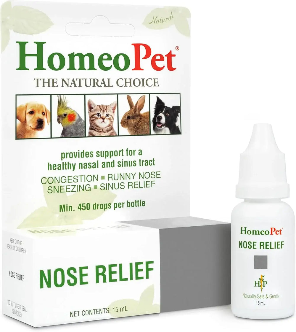 HOMEOPET - HomeoPet Nose Relief Safe and Natural Sinus Supplement 15Ml. - The Red Vitamin MX - Medicamentos Sin Receta Para Perros - {{ shop.shopifyCountryName }}