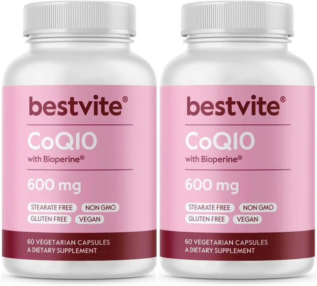 BESTVITE - BESTVITE Coenzyme CoQ10 600Mg. 60 Capsulas 2 Pack - The Red Vitamin MX - Suplementos Alimenticios - {{ shop.shopifyCountryName }}