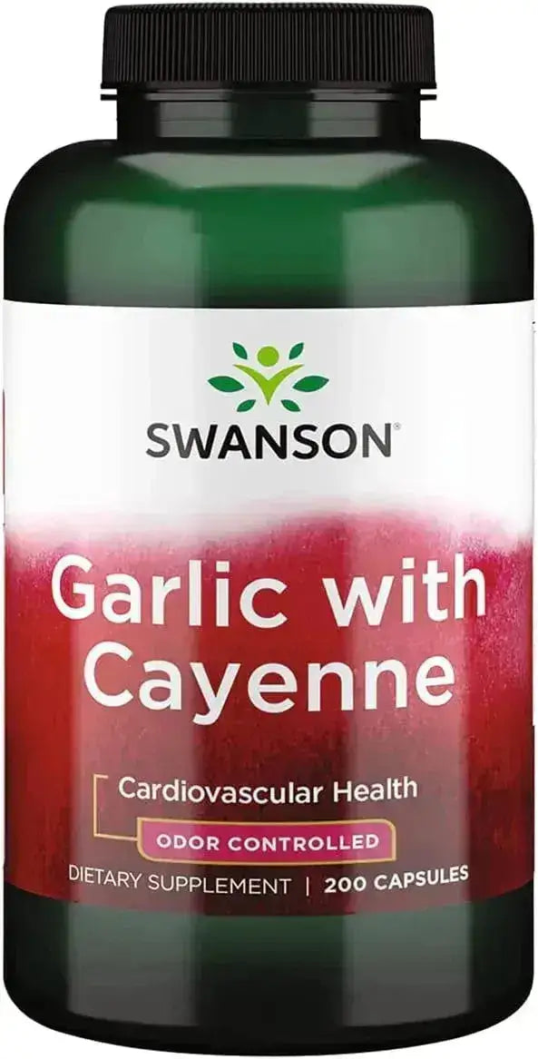 SWANSON - Swanson Garlic with Cayenne 200 Capsulas - The Red Vitamin MX - Suplementos Alimenticios - {{ shop.shopifyCountryName }}