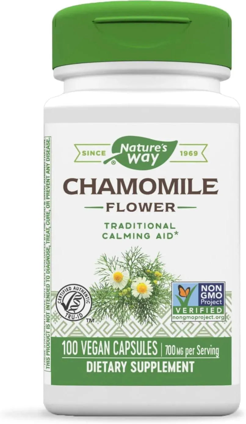 NATURE'S WAY - Nature's Way Chamomile Flower 700Mg. 100 Capsulas - The Red Vitamin MX - Suplementos Alimenticios - {{ shop.shopifyCountryName }}
