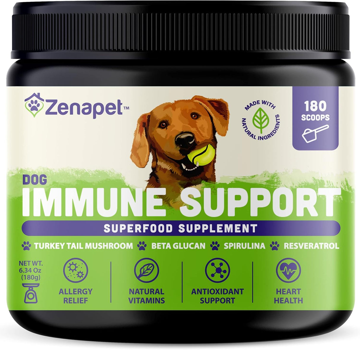 ZENAPET - ZENAPET Allergy Immune Support Supplement for Dogs 180Gr. - The Red Vitamin MX - Suplementos Herbales Para Perros - {{ shop.shopifyCountryName }}