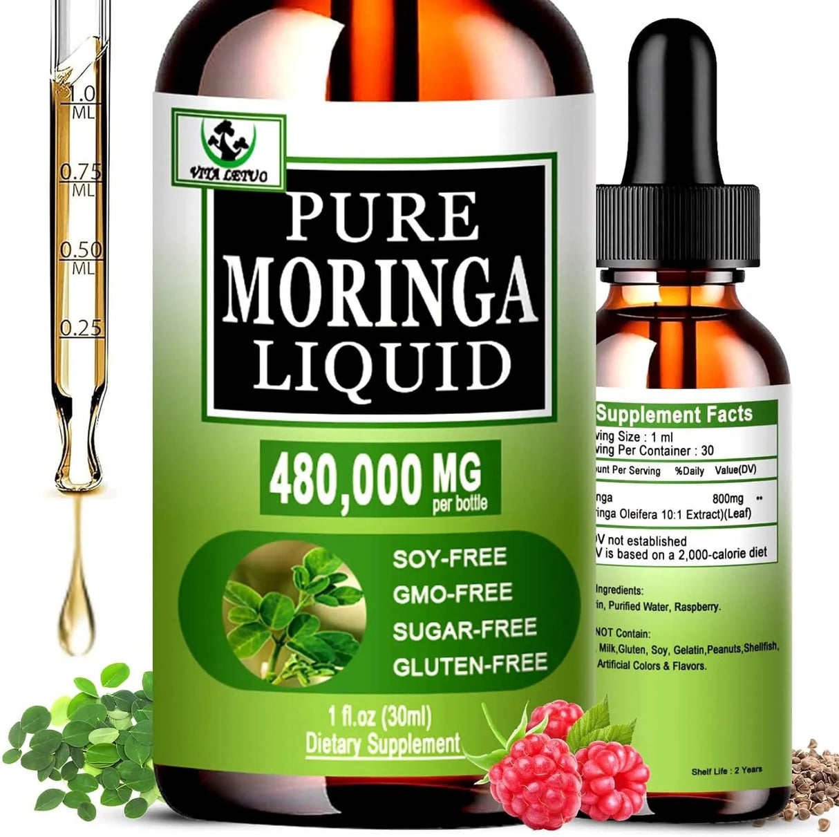 VITA LETUO - Vita Letuo Organic Moringa Liquid Drops 30Ml. - The Red Vitamin MX - Suplementos Alimenticios - {{ shop.shopifyCountryName }}