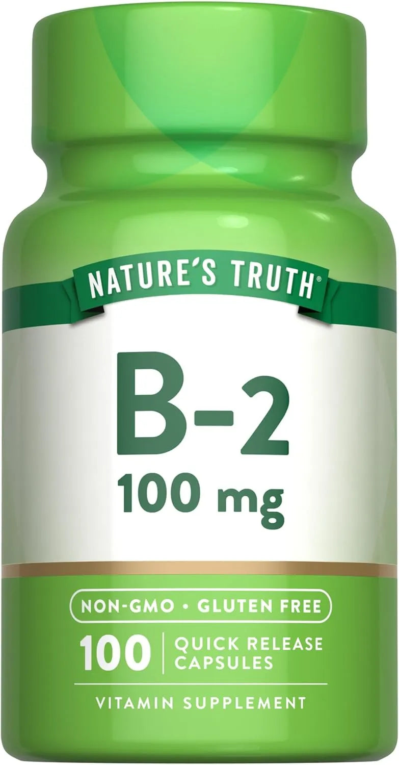 NATURE'S TRUTH - Nature's Truth B2 Vitamin 100Mg. 100 Capsulas - The Red Vitamin MX - Suplementos Alimenticios - {{ shop.shopifyCountryName }}