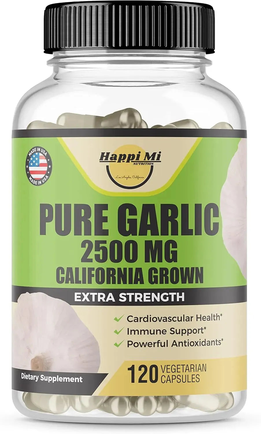 HAPPI MI NUTRITION - Happi Mi Nutrition Garlic 2500Mg. 120 Capsulas - The Red Vitamin MX - Suplementos Alimenticios - {{ shop.shopifyCountryName }}