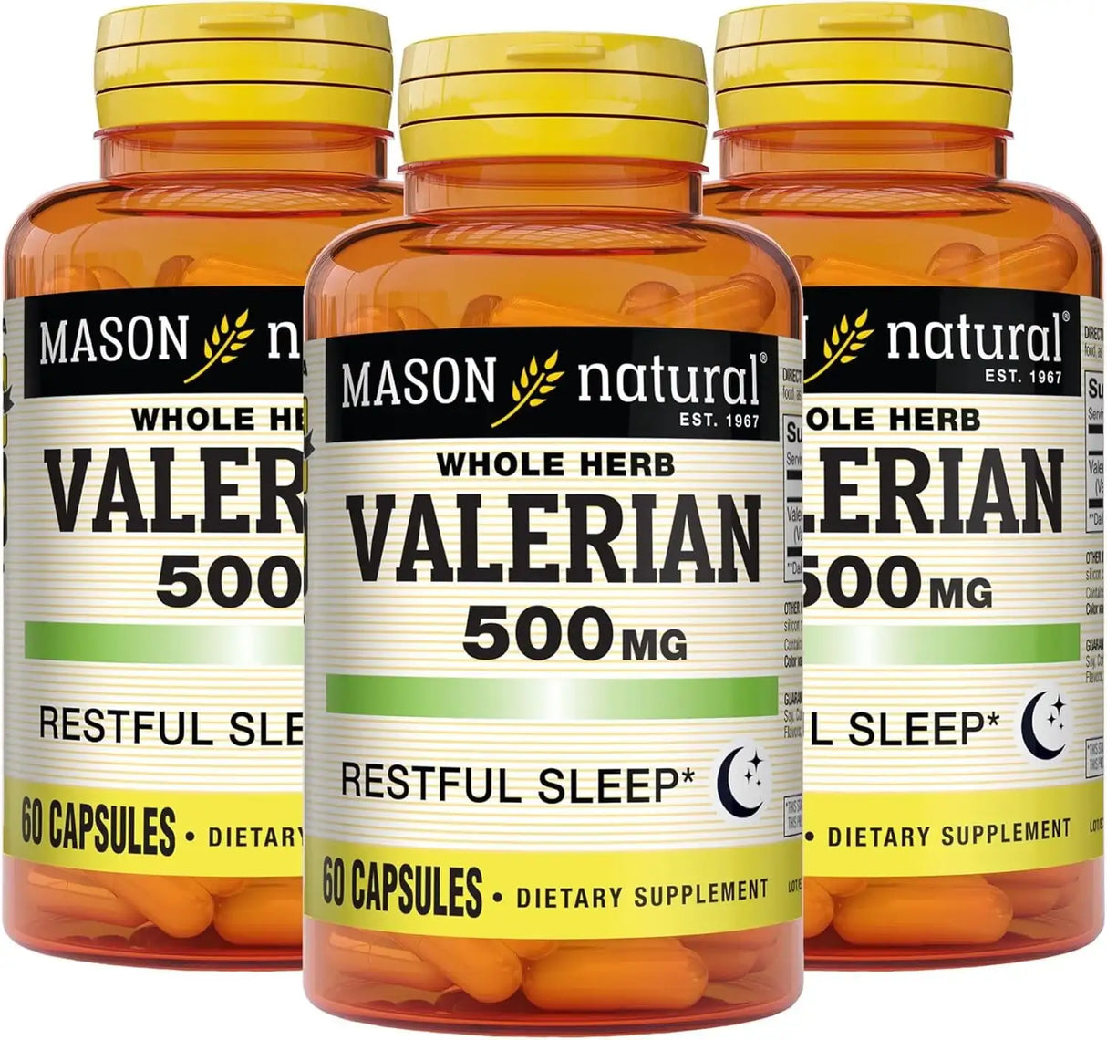 MASON NATURAL - MASON NATURAL Valerian Root 500Mg. 60 Capsulas 3 Pack - The Red Vitamin MX - Suplementos Alimenticios - {{ shop.shopifyCountryName }}