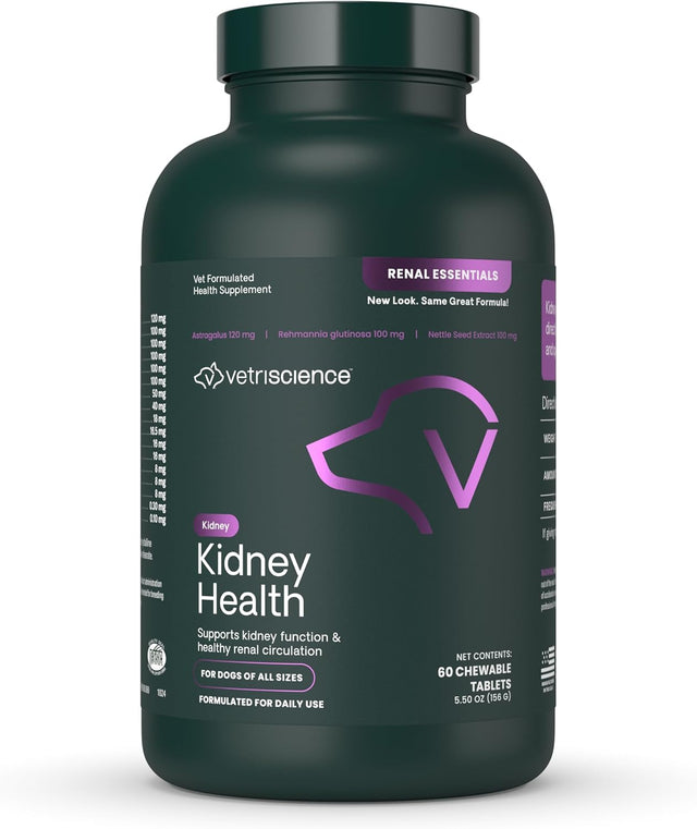 VETRISCIENCE - VetriScience Kidney Health 60 Tabletas Masticables - The Red Vitamin MX - Suplementos Herbales Para Perros - {{ shop.shopifyCountryName }}