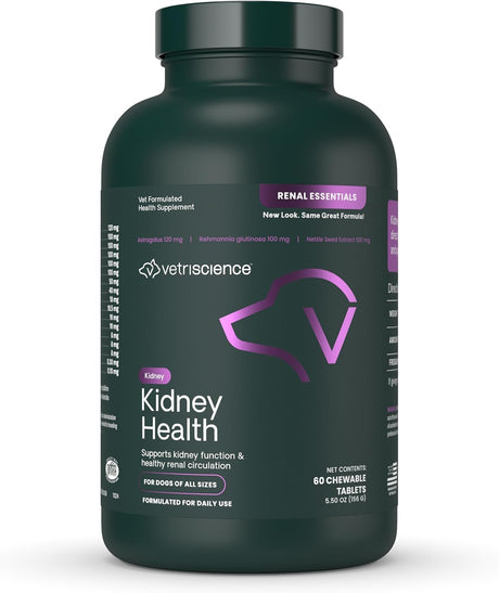 VETRISCIENCE - VetriScience Kidney Health 60 Tabletas Masticables - The Red Vitamin MX - Suplementos Herbales Para Perros - {{ shop.shopifyCountryName }}