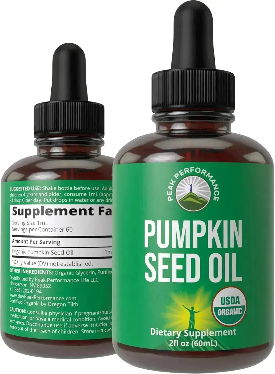 PEAK PERFORMANCE - Peak Performance Pumpkin Seed Oil 60Ml. - The Red Vitamin MX - Suplementos Alimenticios - {{ shop.shopifyCountryName }}