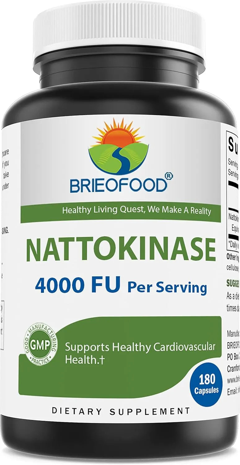 BRIEOFOOD - Brieofood Nattokinase 4000 FU 180 Capsulas - The Red Vitamin MX - Suplementos Alimenticios - {{ shop.shopifyCountryName }}
