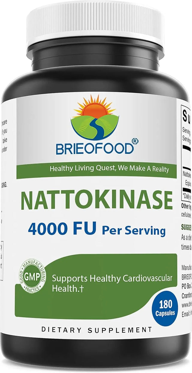 BRIEOFOOD - Brieofood Nattokinase 4000 FU 180 Capsulas - The Red Vitamin MX - Suplementos Alimenticios - {{ shop.shopifyCountryName }}