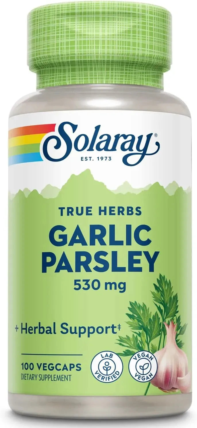 SOLARAY - Solaray Garlic Bulb & Parsley Leaf 530Mg. 100 Capsulas - The Red Vitamin MX - Suplementos Alimenticios - {{ shop.shopifyCountryName }}