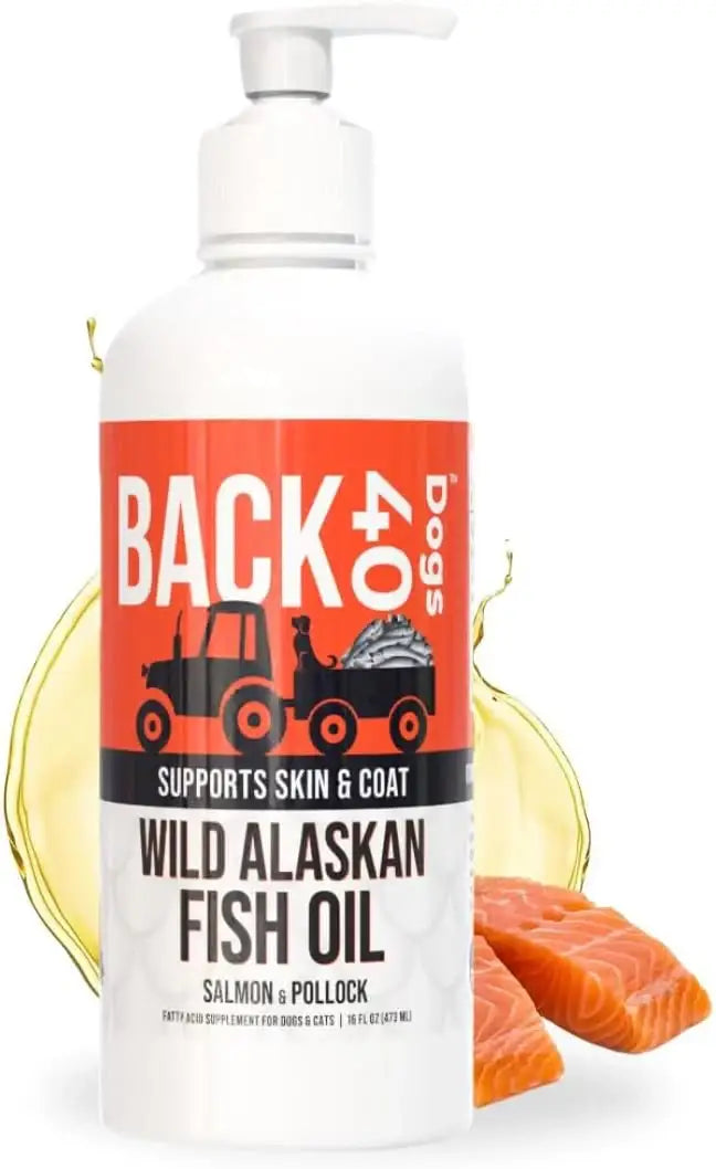 BACK 40 DOGS - Back 40 Dogs Wild Alaskan Fish Oil for Dogs 16 Fl.Oz. - The Red Vitamin MX - Aceite De Pescado Para Perros - {{ shop.shopifyCountryName }}