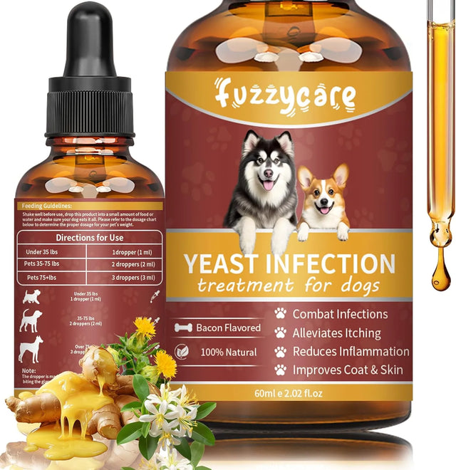 FUZZYCARE - Fuzzycare Natural Yeast Infection Treatment for Dogs 60Ml. - The Red Vitamin MX - Cuidado Del Oído De Perros - {{ shop.shopifyCountryName }}