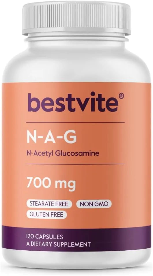 BESTVITE - BESTVITE N-Acetyl Glucosamine N-A-G 700Mg. 120 Capsulas - The Red Vitamin MX - Suplementos Alimenticios - {{ shop.shopifyCountryName }}