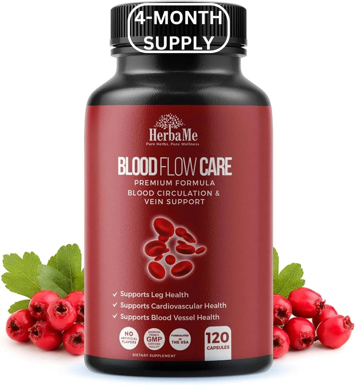 HERBAME - HerbaMe Blood Circulation Supplement 120 Capsulas - The Red Vitamin MX - Suplementos Alimenticios - {{ shop.shopifyCountryName }}