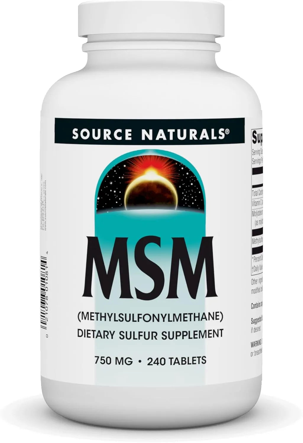 SOURCE NATURALS - Source Naturals MSM 750Mg. 240 Tabletas - The Red Vitamin MX - Suplementos Alimenticios - {{ shop.shopifyCountryName }}