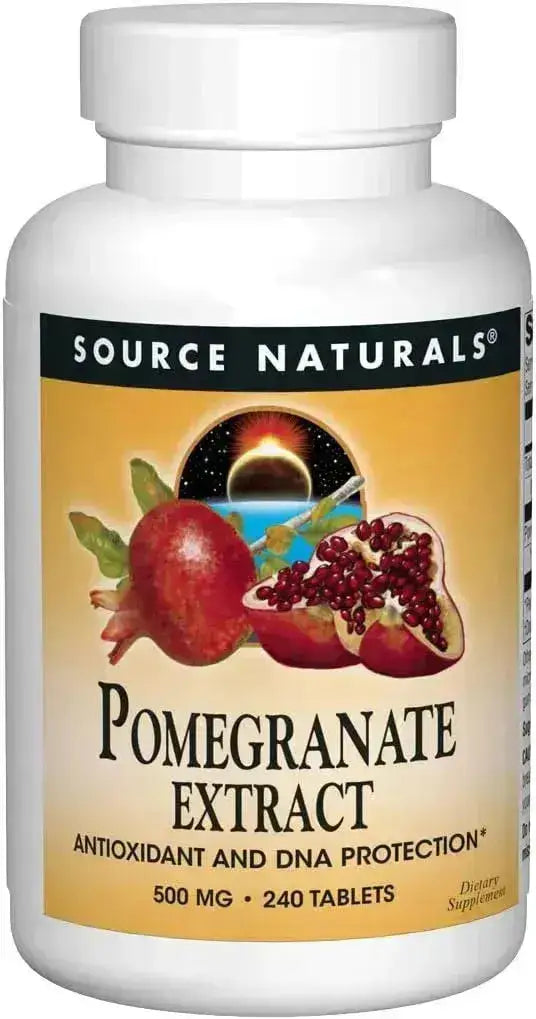 SOURCE NATURALS - Source Naturals Pomegranate Extract 500Mg. 240 Tabletas - The Red Vitamin MX - Suplementos Alimenticios - {{ shop.shopifyCountryName }}
