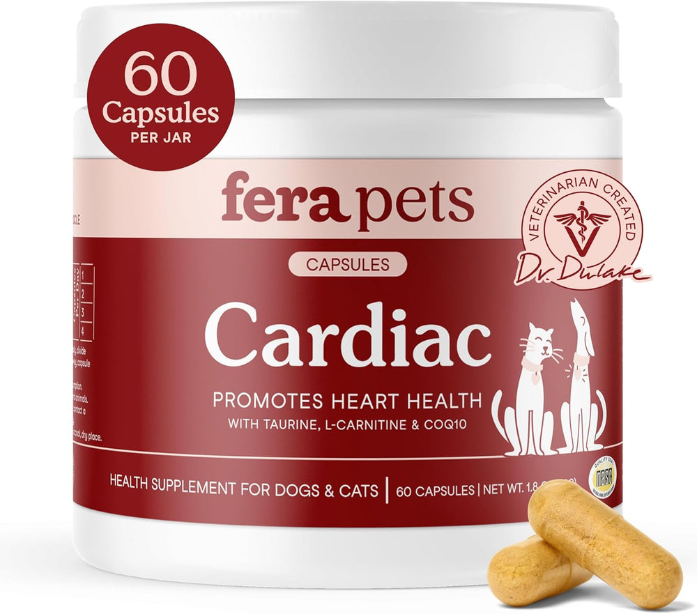 Fera Pets Cardiac Supplement for Dogs & Cats 60 Capsulas