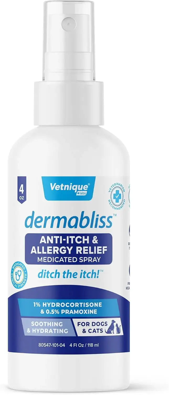 VETNIQUE - Vetnique Dermabliss Anti Itch Spray for Dogs & Cats 4 Fl.Oz. - The Red Vitamin MX - Remedios Para La Picazón De Perros - {{ shop.shopifyCountryName }}